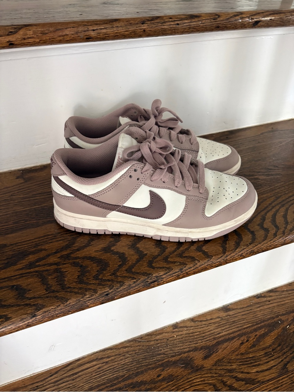 Nike Dunk Low Mauve and White Colorblock - Picture 3 of 4